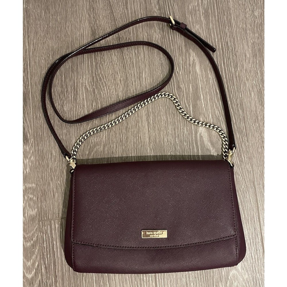 Kate Spade New York Mahogany Greer Laurel Way Leather Crossbody Bag - Picture 4 of 12